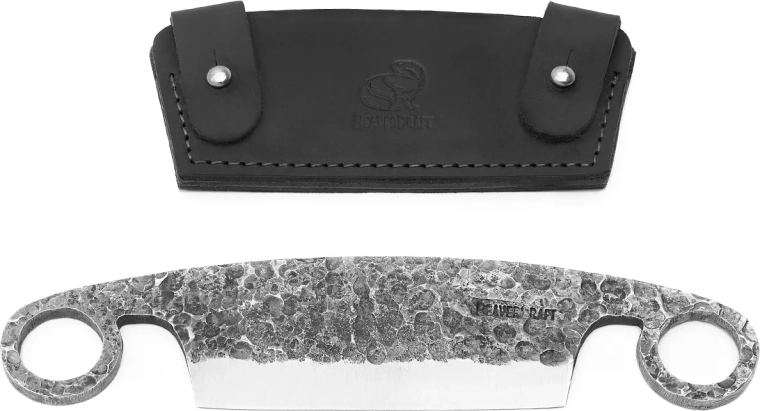 Beavercraft DK5S odkorňovací nôž s koženým puzdrom