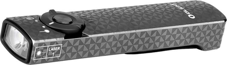 Olight Arkfeld Pinwheel Gunmetal Grey vreckové svietidlo so zeleným laserom
