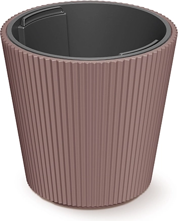 Kvetináč Milly s vložkou 17,6 cm, farba marsala