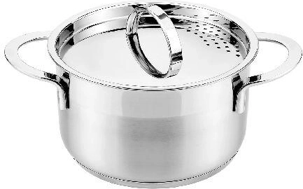 Nerezový hrniec s pokrievkou 20 cm 3,6 l CASSIDA New Line na indukciu