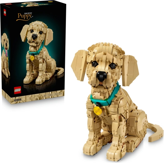 LEGO Icons šteniatko zlatého retrievera