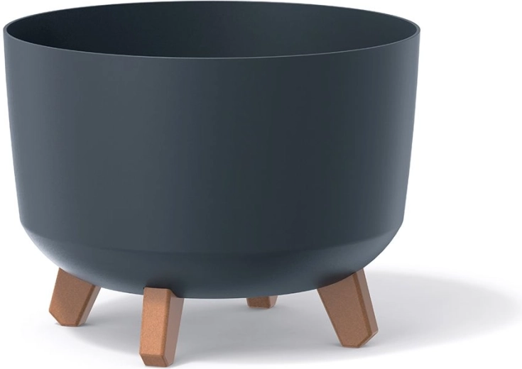 Kvetináč Gracia 34 cm antracit s nohami