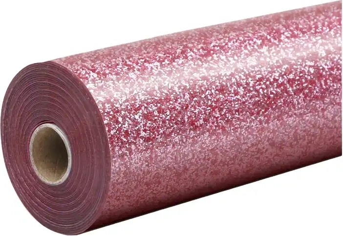 HTVRONT trblietavá termotransferová fólia 30,5 × 90 cm ružová