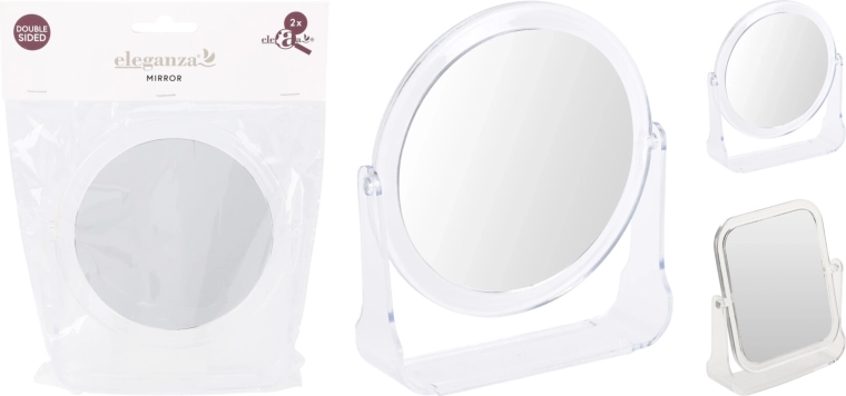 Kozmetické zrkadlo Chomik s LED osvetlením 5× zväčšenie, 13 × 14 cm