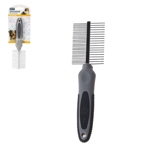 Obojstranný hrebeň pre psov a mačky 19 × 5 cm