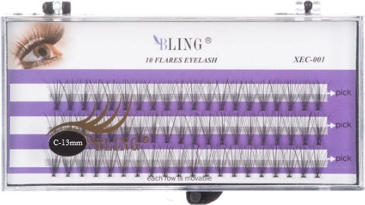 Hodvábne trsy rias BLING - twist C, 13 mm