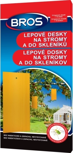 Bros lepové dosky na stromy a do skleníkov, 10 ks