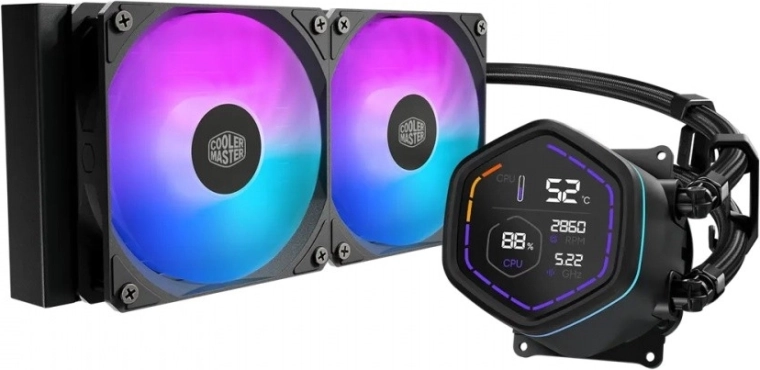 Cooler Master MasterLiquid Core Nex Digital 240 ARGB čierne vodné chladenie CPU