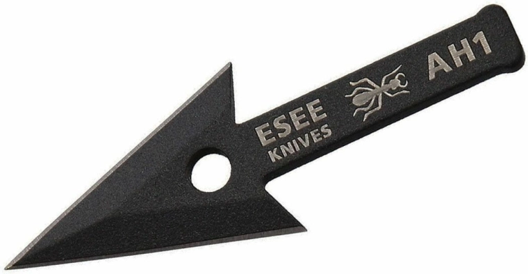 ESEE Arrowhead – hrot šípu z uhlíkovej ocele 6 cm, čierny