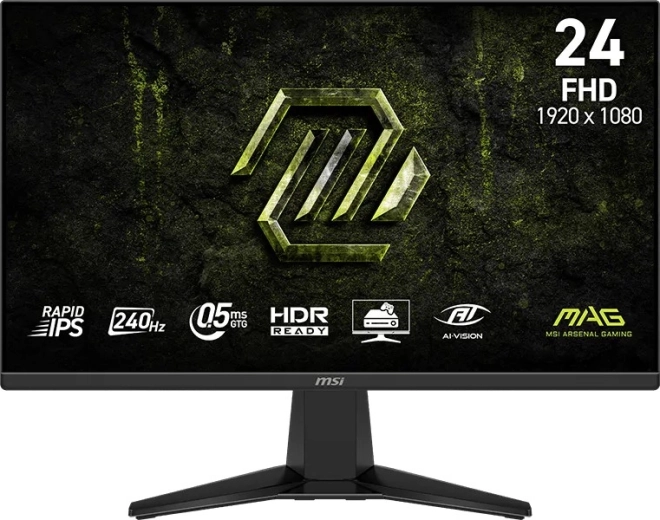Monitor 23,8" MAG 245F, LED, Full HD, 240 Hz, čierny