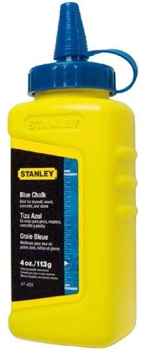 Kriedový prášok 115 g STANLEY, modrý