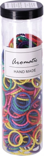 Sada gumičiek do vlasov 300 ks – pastelový typ IV, mix farieb