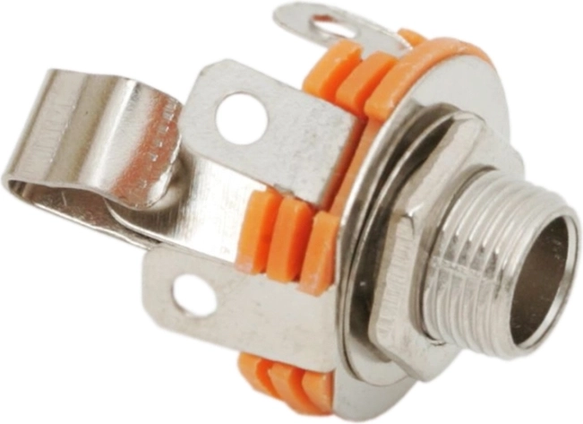 Panelová mono jack zásuvka 6,3 mm s vypínačom