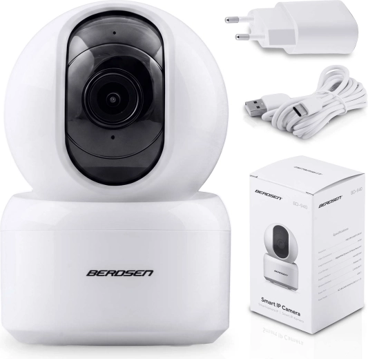 Berdsen otočná IP kamera Wi‑Fi 3 Mpx na domáce monitorovanie a ako detská pestúnka