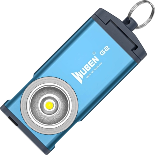 Wuben G2 Blue mini svietidlo na kľúče 500 lm modré