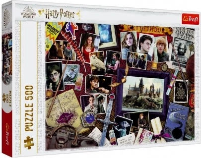 Puzzle Harry Potter 500 dielikov Pamiatky z Rokfort Trefl