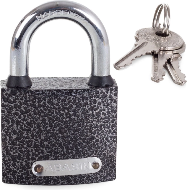 Visiaci zámok 50 mm s kaleným oblúkom a 3 kľúčmi