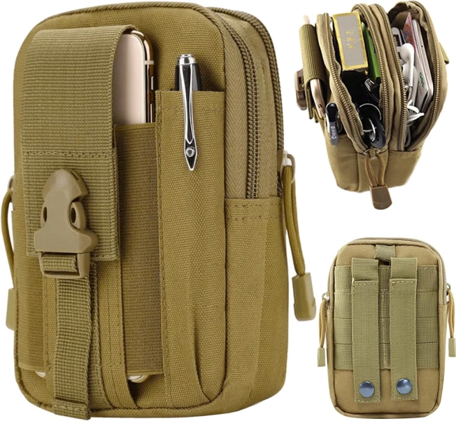Taktické púzdro na opasok MOLLE – vodeodolné, viacúčelové