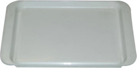 Plastový servírovací táck 21 × 14 cm biely