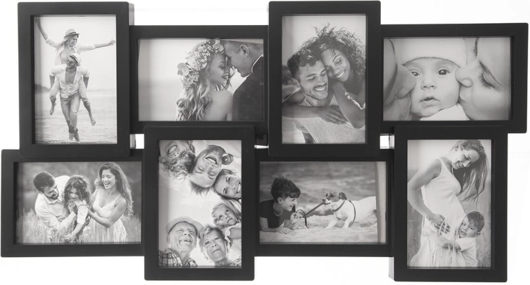 Fotorámik UH na 8 fotografií čierny