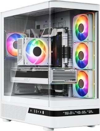 Skriňa Modecom Volcano AQ200 ARGB midi tower biela