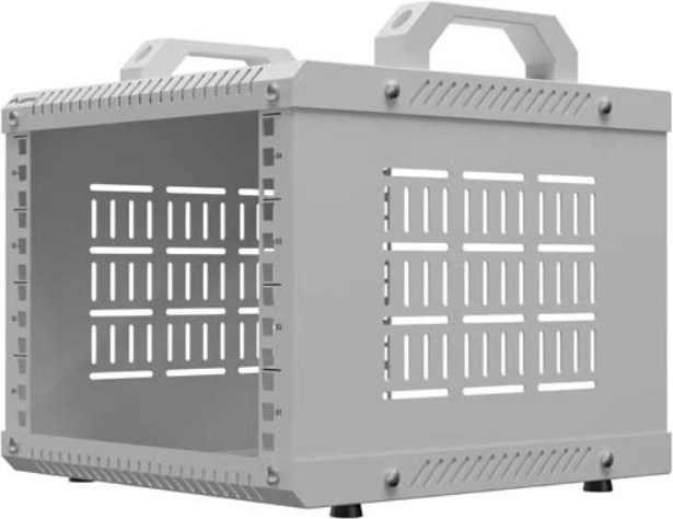 Lanberg open rack 10" 4U 280 × 300 mm sivý