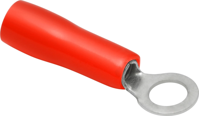 Izolované káblové oko 4/2 mm červené