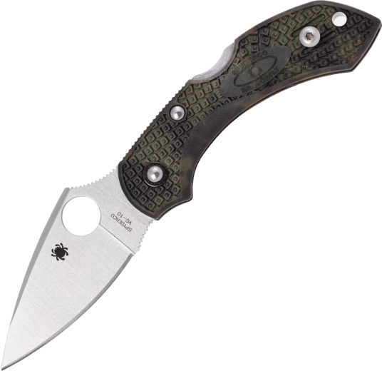 Vreckový nôž Spyderco Dragonfly 2 Lightweight Green Zome, 5,8 cm