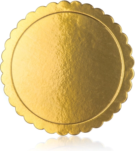 Obojstranná zlatá podložka pod tortu 30 cm