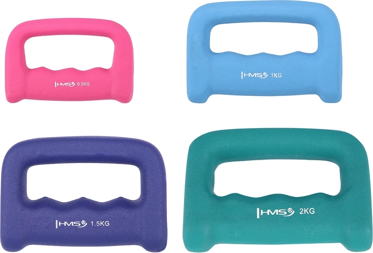 Neoprénová činka s držadlom 1 kg HMS