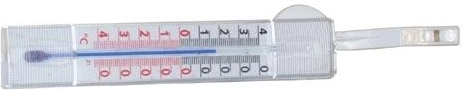 Okenný samolepiaci teplomer 14 cm, plastový, biely