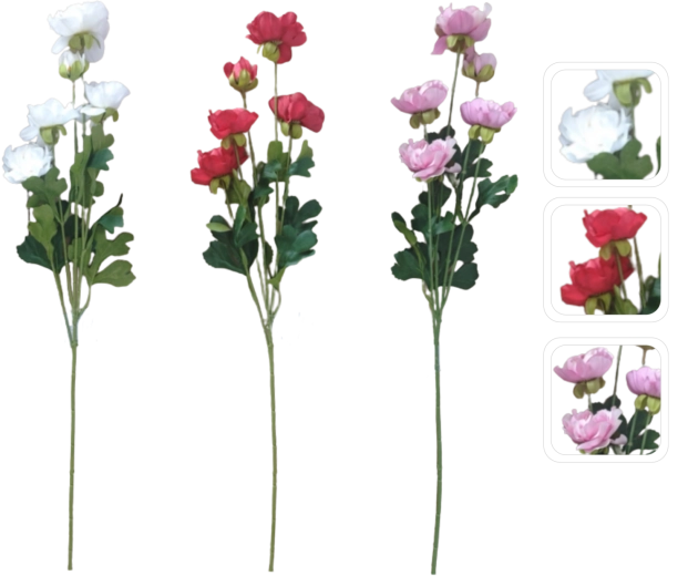 Umelá vetvička iskerníka v mixe farieb