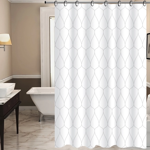 Sprchový záves TORO Easy 178 × 199 cm kvapky PEVA