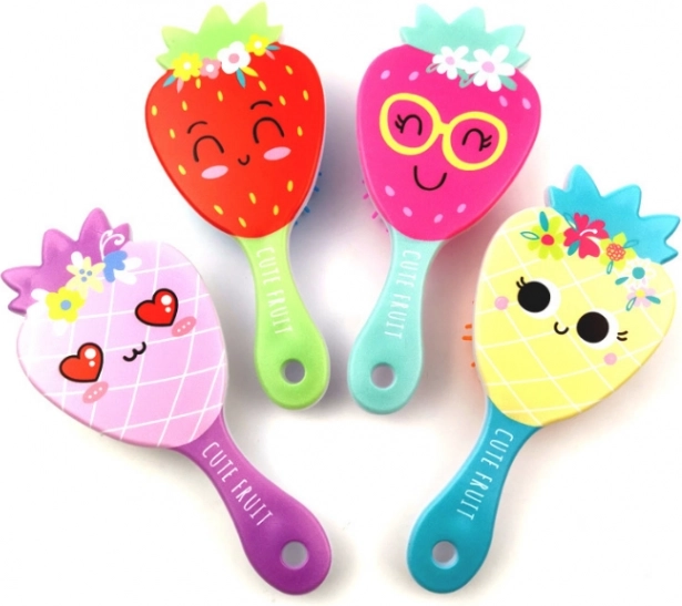 Detská kefa na vlasy s fialovou rukoväťou