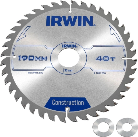 Pílový kotúč IRWIN 190 mm, 40 zubov, tenký rez na drevo a dosky