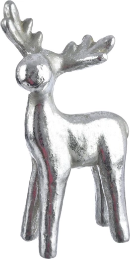 Dekoratívny sob strieborný 51 cm
