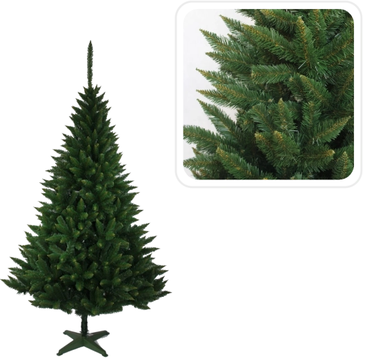 Umelý vianočný stromček smrek strieborný 120 cm