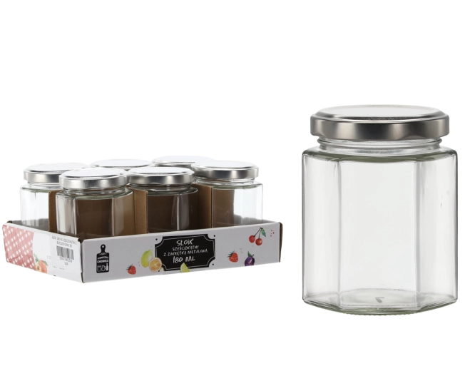 Šesťuhľníkový pohár 180 ml s kovovým viečkom