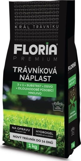 Trávniková náplasť 3 v 1 1 kg FLORIA