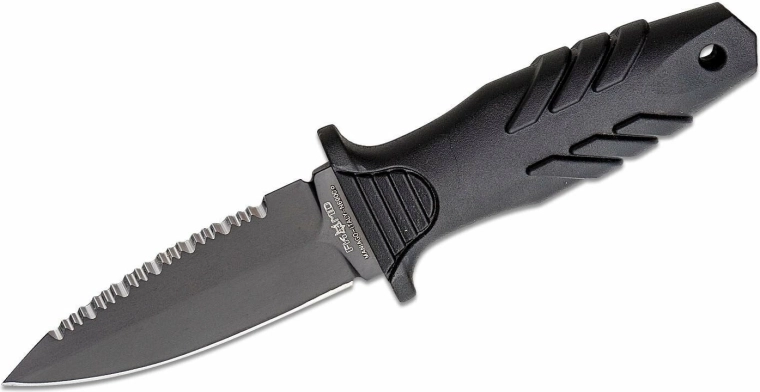 Fox Knives Elementum taktická dýka 10 cm, celočierna