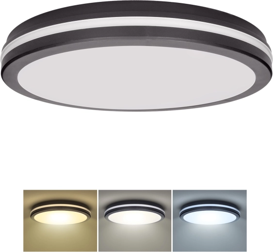 Solight LED stropné svietidlo Gari 44 W 3960 lm 3CCT IP65 čierne