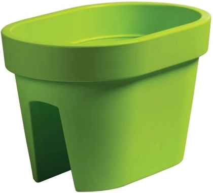 Kvetináč na zábradlie Lofly Railing limetkový 12,3 l