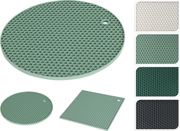 Silikónová podložka pod hrniec – mix tvarov a farieb