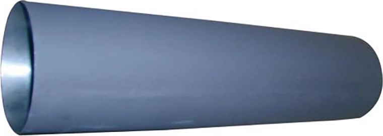 Dymová rúrka 125 mm, dĺžka 250 mm, hrúbka 1,5 mm, čierna