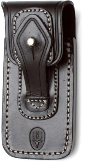 Muela kožené puzdro s prackou pre skladacie nože Navalia, čierne