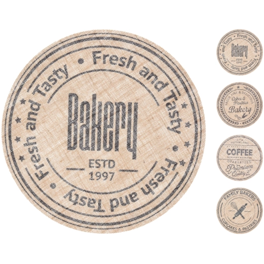 Jutová stolová podložka 38 cm