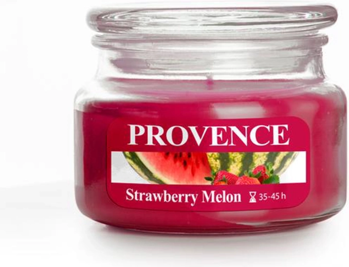 Vonná sviečka v skle PROVENCE jahoda a melón 200 g