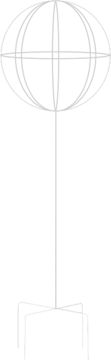 Kovová opora pre popínavé rastliny a ruže 50 × 10 cm – biela