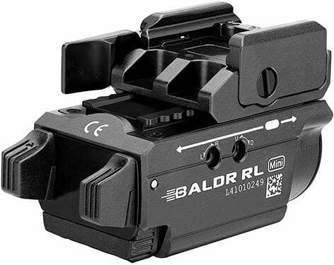 Olight Baldr RL Mini taktická zbraňová baterka s červeným laserom