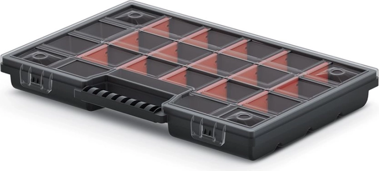 Plastový organizér s nastaviteľnými priehradkami 290 × 195 × 35 mm NOR